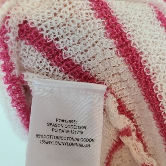 Splendid Stripe Cotton Pink White Tank Top Medium NWT - Picture 9 of 9